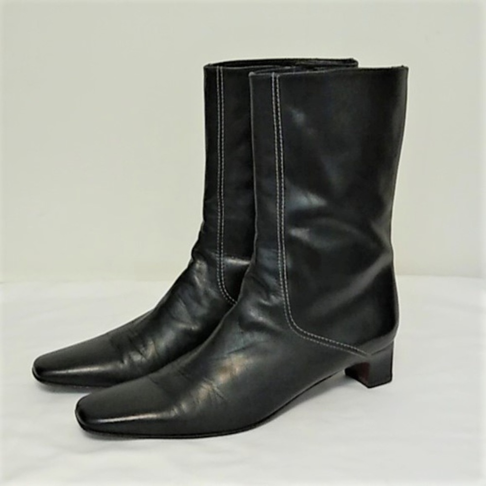 Cole Haan Black Heeled Boots